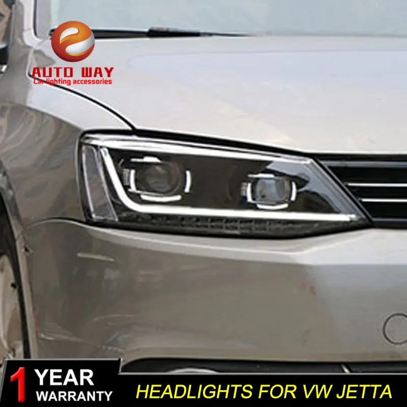 Чехол для автомобильной фары VW jetta MK6 2012 2017 светодиодсветодиодный DRL двухлучевые