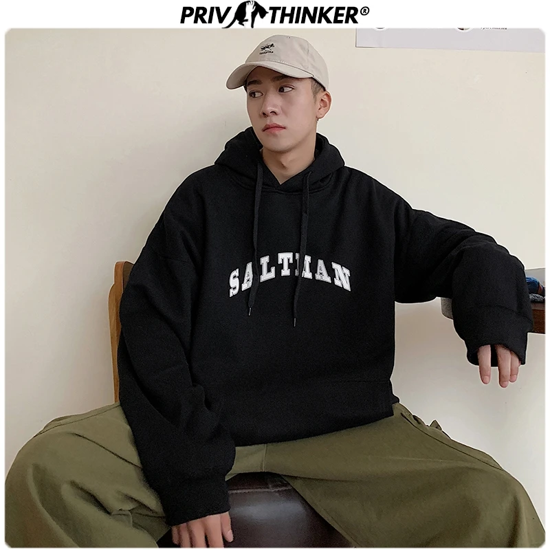 Privathinker 2020 Men Letter Print Spring Fashion Sweatshirt Men's Fashion Hoodies Male Oversize Streetwear Pullover Hooded Tops Privathinker 2020 Men Letter Print Spring Fashion Sweatshirt Men's Fashion Hoodies Male Oversize Streetwear Pullover Hooded Tops
