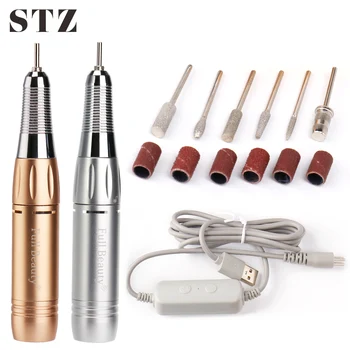 

STZ 1 Set Professional Nail Drill Pen Manicure Kit Electric Machine Nail File Pedicure Nail Care Tools Portable Equipment US205