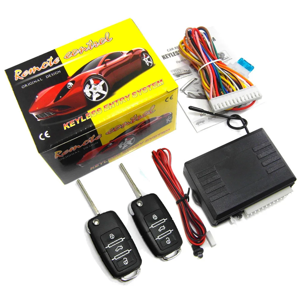

12V Car Universal Central Locking Anti-Theft Alarm Device Keyless Entry Door Lock Security Remote Start Kit For Auto Electronic