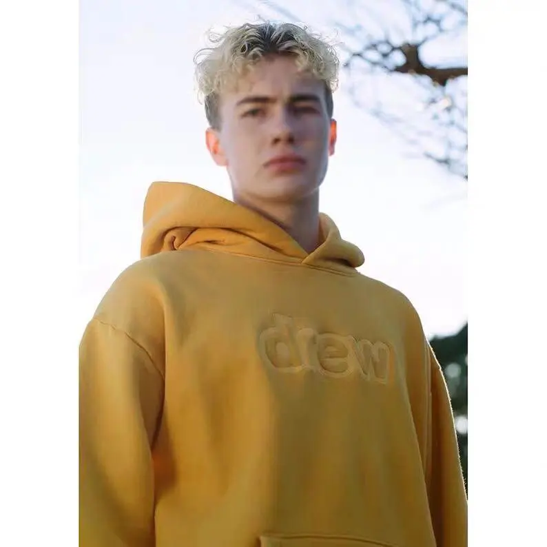 Drew толстовки для дома для мужчин и женщин вышивка Couples1: 1 Толстовка Джастин Бибер уличная хип-хоп harajuku drew house толстовки