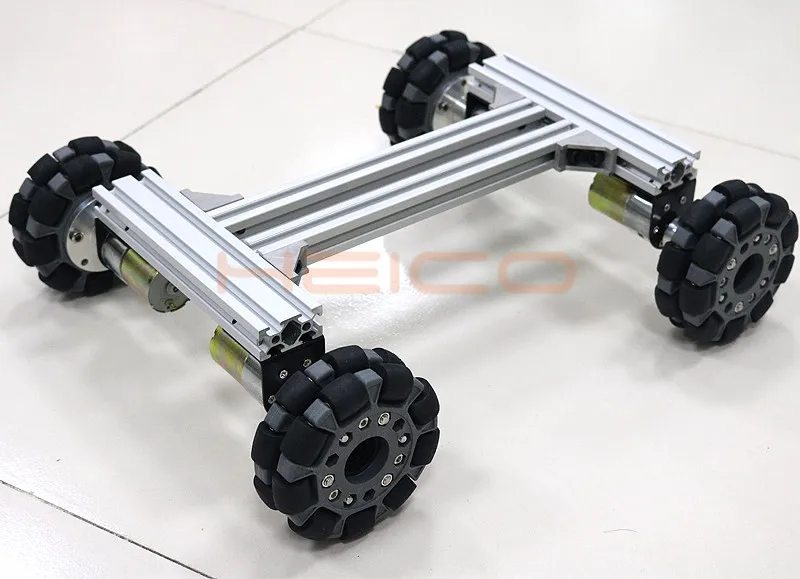 US $16.02 Mecanum Wheel Heavy Metal Smart Car Chassis With 37mm 12v Servo for Robot Omnidirectional Wheels Development Platform DIY Kit