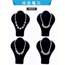 DIY Детская игрушка из бисера обучающая ручная работа материал коробка носить бусины маленькая девочка Ожерелье Браслеты подарок