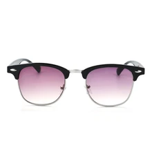 Gudzws солнцезащитные очки с диоптриями, полностью градиентные серые светлые темные линзы, классические полудрагоценные металлические рамки для бровей, прочные очки унисекс