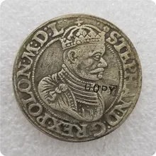 1583 полико-литовское Содружество полталар корони-Стефан Батория(Olkusz mint) Имитация монеты