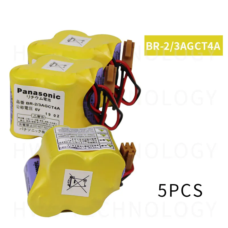 5 упаковок Горячее предложение Новый BR-2/3AGCT4A 6В батарея PLC литий-ионные