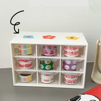 

Desktop Jewelry Beads Storage Box Drawer Cosmetic Finishing Box Make Up Container Trinket Box Office Plastic Drawers Organizer