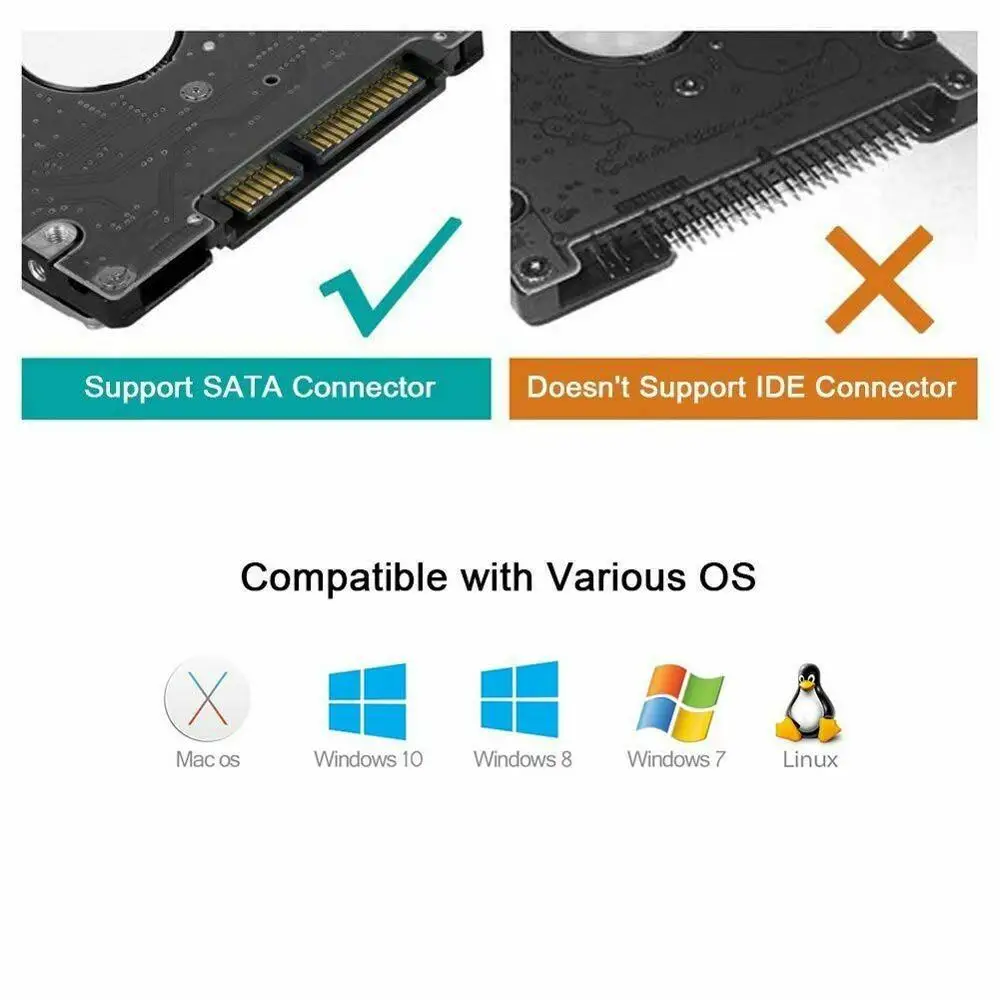 USB 3,0 кабель к USB 3,0 адаптер для Sata III 6 Гбит/с Поддержка 2,5 дюймов внешний жесткий диск