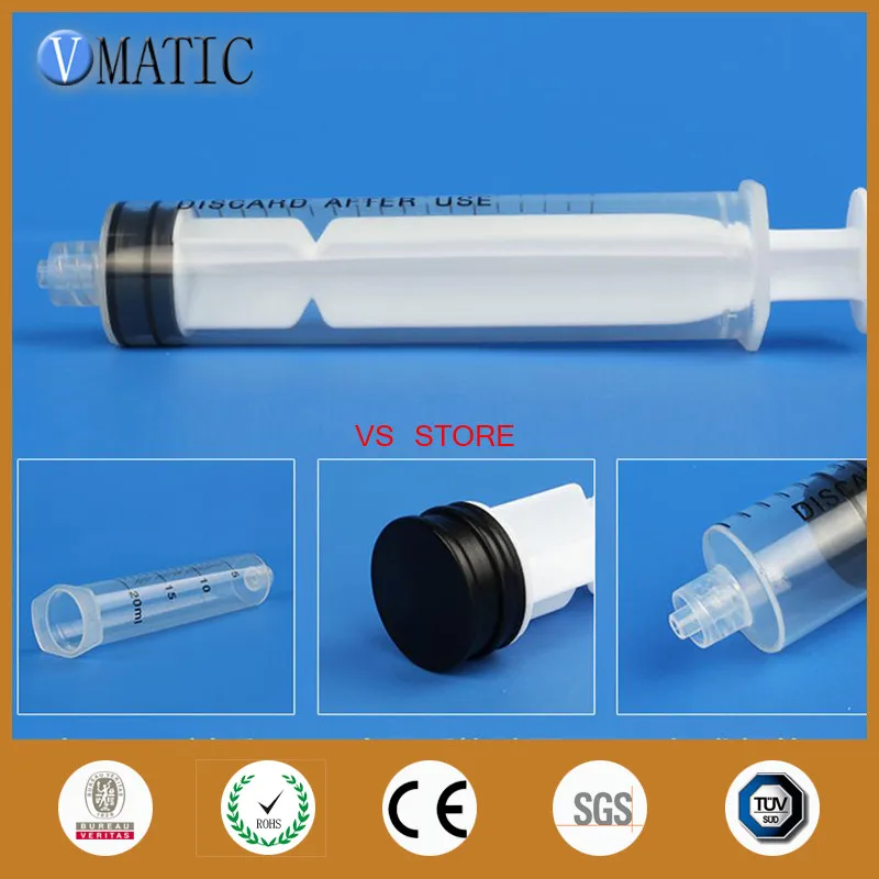 Не стерилизованный 20cc/ml ручной пластиковый шприц