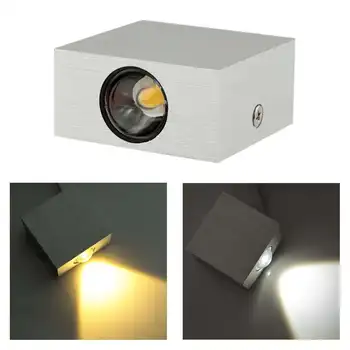

Wandbeleuchtung 3W LED Wall Lamp Square Aluminum Sconce Livingroom Bedroom Bedside Stair Corridor Aisle Modern for Home Lighting