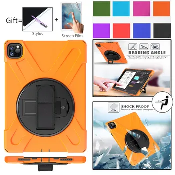 

For New iPad Pro 11" 2020 Case Heavy Duty Rugged Shockproof Cover 360 Rotate Kickstand/Hand Strap for iPad Pro 11 inch 2018 Case