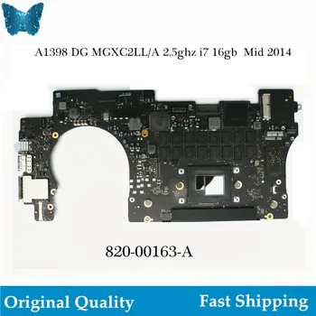 

Original Logic board for Macbook Pro Retina A1398 Motherboard DG MGXC2LL/A 2.5 ghz i7 16G Mid 2014 820-00163-A Main Board