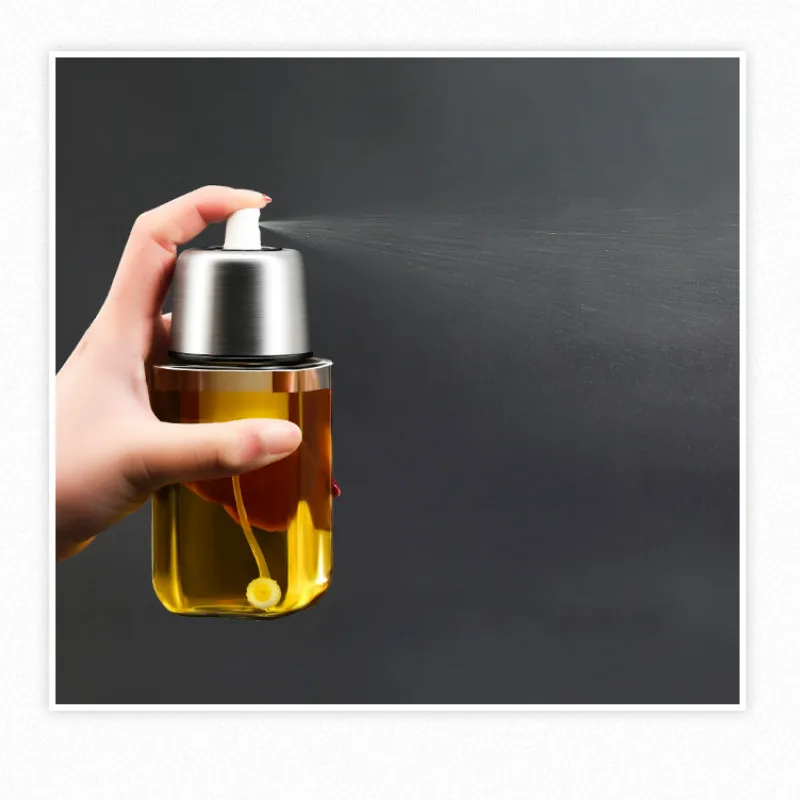 1 шт. кухня съедобное масло спрей бутылка для масла количественный контроль масла горшок стеклянный Спрей горшок пневматический соус уксус бутылка WJ10316