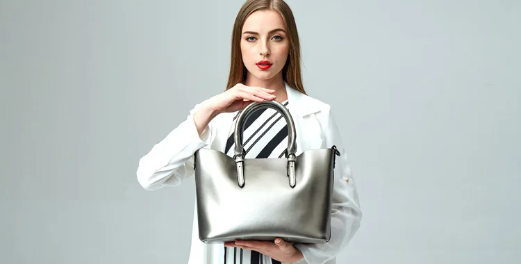 Top Estilo Genuíno Bolsas De Couro Bolsas