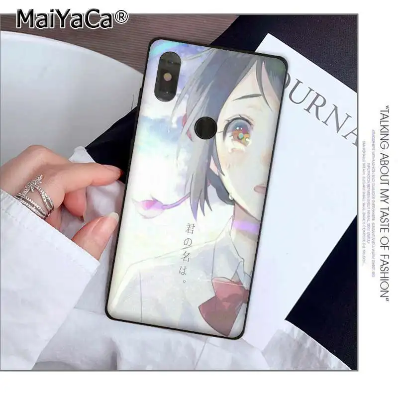 MaiYaCa Kiminonawa ваше имя японское аниме умный чехол мягкий чехол для телефона Xiaomi 8 9 se Redmi 6 pro 6A 4X7 note 5 7