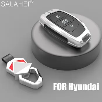 

Zinc Alloy Silica Gel Car Key Case For Hyundai Verna Sonata Elantra Tucson Auto Creta Solaris Azera Grandeur Accent I10 I20
