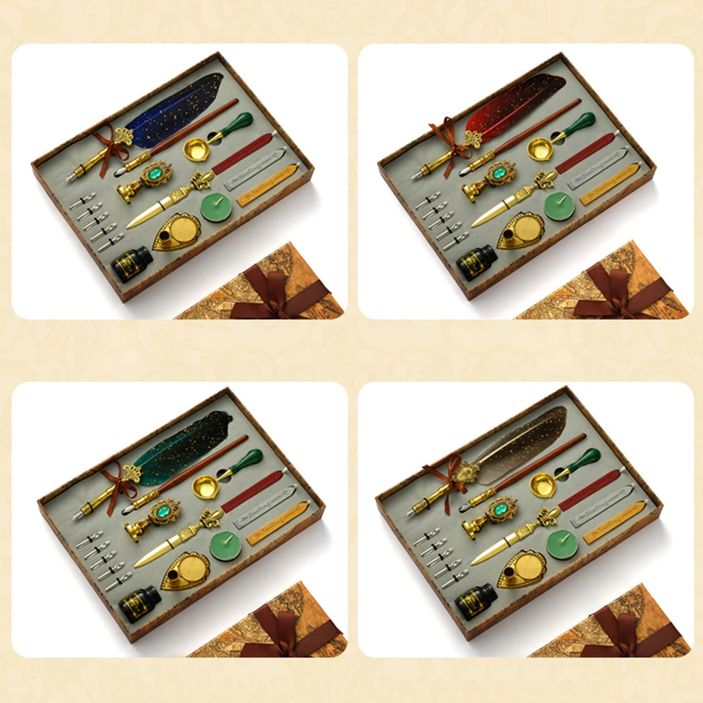 Classic Calligraphy Feather Fountain Pen Set - Sage Design Group - Annette Sage, CEO