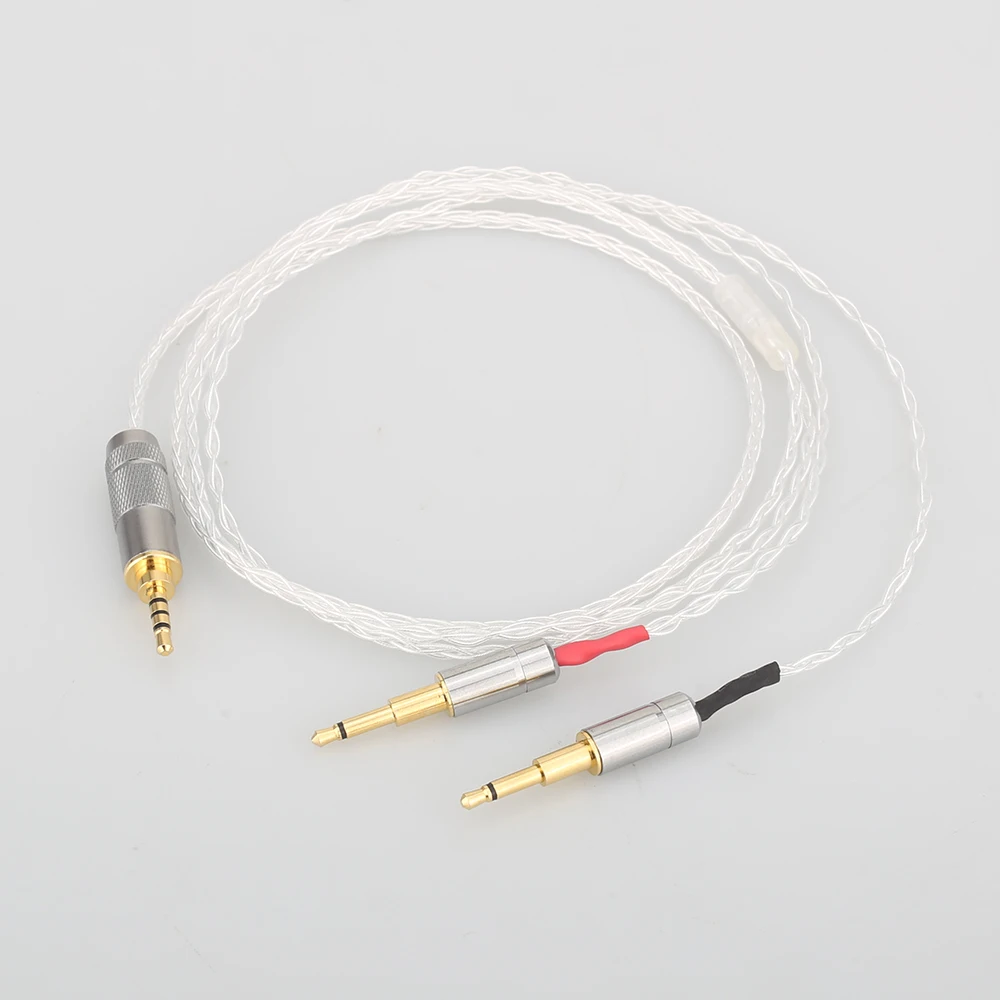 Audiocrast 2 5mm 8core Silver Plated Headphone Upgrade Cable for HE1000 HE400S HE560 Oppo PM 1 PM 2