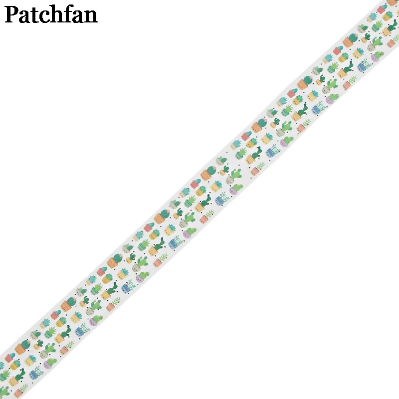 Patchfan Cactus Plants 90s funny DIY Scrapbooking kids washi Paper Masking Tape Printed Pattern sticker paster A2344