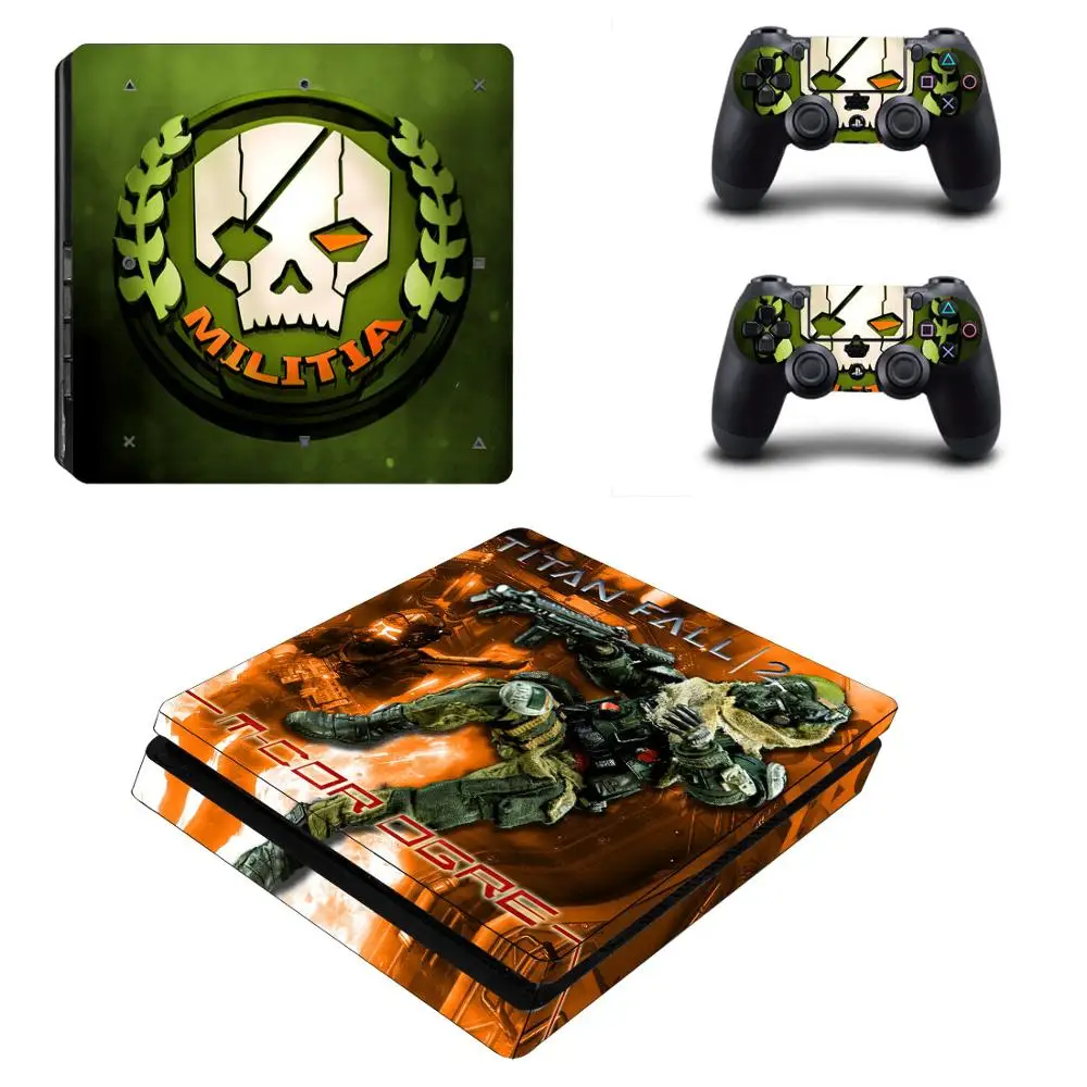YSP4S-0391 Игра Titanfall PS4 Slim sticker s Play station 4 кожа Наклейка для playstation 4 PS4 Slim консоль и контроллер Скины Виниловые - Цвет: YSP4S-0391