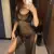 Sexy Sheer Net Mesh Вязаная Блестящая туника Beach Cover Up Cover-ups Long Beach Dress Пляжная Одежда Пляжная Одежда Женский женский халат V651