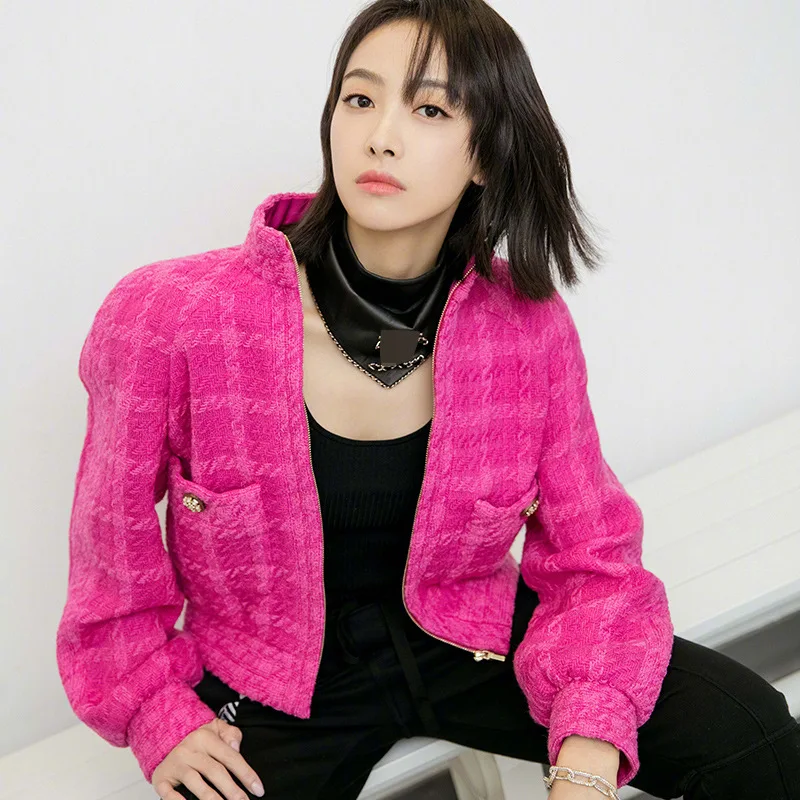 Small Fragrant Coat Women's New Cotton Padded Jacket Thickened with Cotton Korean Top Coats and Jackets Women