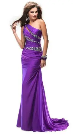 Vestido de festa gala Модное шифоновое украшенное бисером плечо длинное вечернее платье вечерние платья для выпускного вечера платья для подружек невесты - Цвет: same as picture