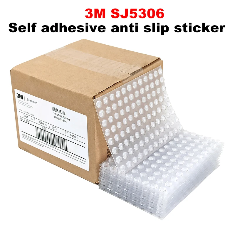 

3M SJ5306 Transparent non slip Shockproof foot pad semi-circular anti-skid buffer rubber particles