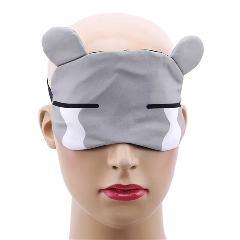 Spring Summer Fashion Cute Cartoon Cat Sleep Eye Mask Padded Shade Cover Travel Relax Aid