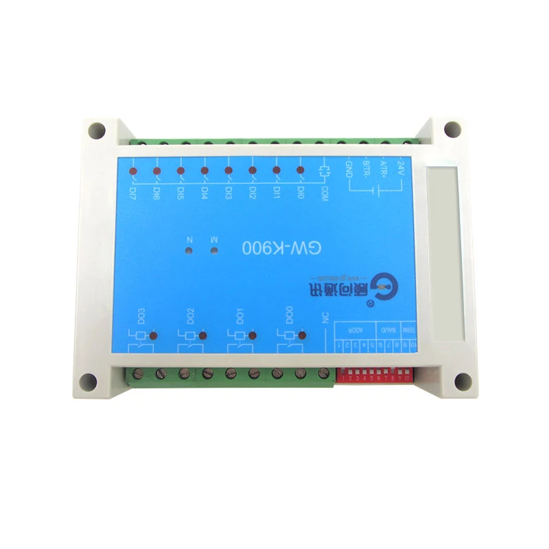 8-channel Switch Input Acquisition Module 485 Industrial MODBUS RTU 4-way Relay Output GW-K900 8-channel Switch Input Acquisition Module 485 Industrial MODBUS RTU 4-way Relay Output GW-K900