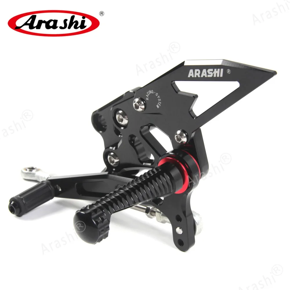 Arashi Rider CNC регулируемая подножка для YAMAHA R3 R25 YZF R3 R25- подножки задние наборы задние наборы из алюминия