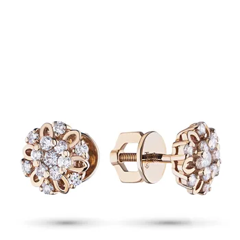 

Pusety red gold with diamonds e0201ps10170800