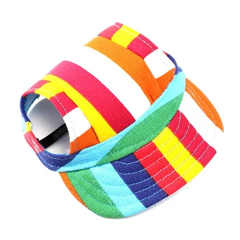 

Pet Dog Caps Small Puppy Pets Summer Print Dog Baseball Cap Dog Baseball Visor Hat Outdoor Accessories for Small Dogs