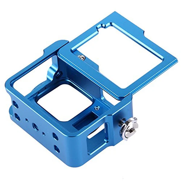 PULUZ для GoPro New Hero() GoPro HERO6/5 CNC алюминиевый сплав корпус Оболочка Чехол Защитная клетка со страховой рамкой и 52 мм