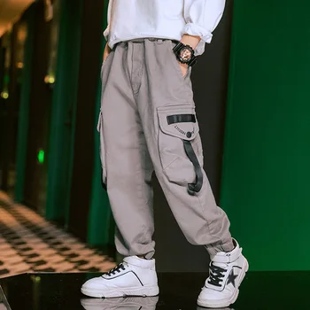 

Boys Pants Spring Autumn Cargo Pants Children Clothing Boy Trousers 2020 New Teenage Casual Pants Kids Clothes Boys 8 To 12 Year