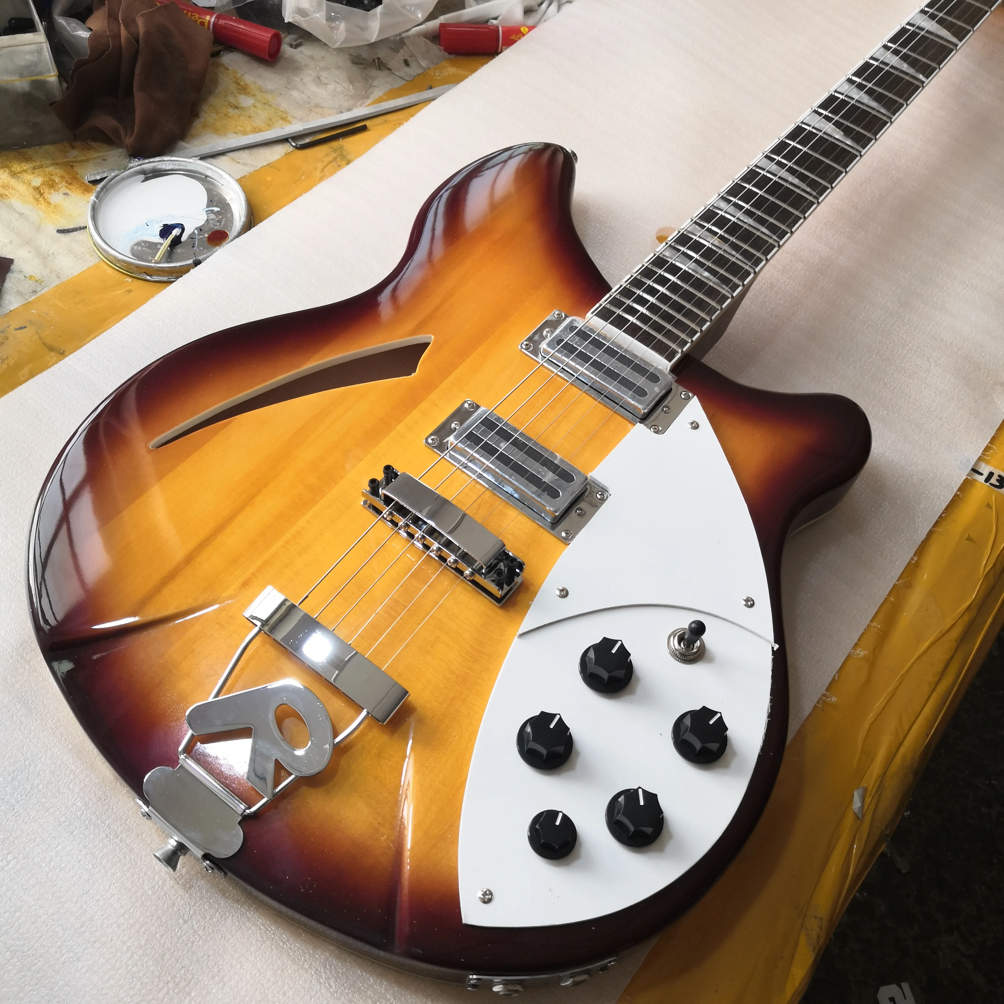 6-струнная электрическая гитара Ricken 360 фингерборд из палисандра бесплатная