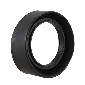 

52mm 3-Stage Collapsible Rubber Lens Hood For Canon 50/1.8 Nikon 18-55 50/1.8D