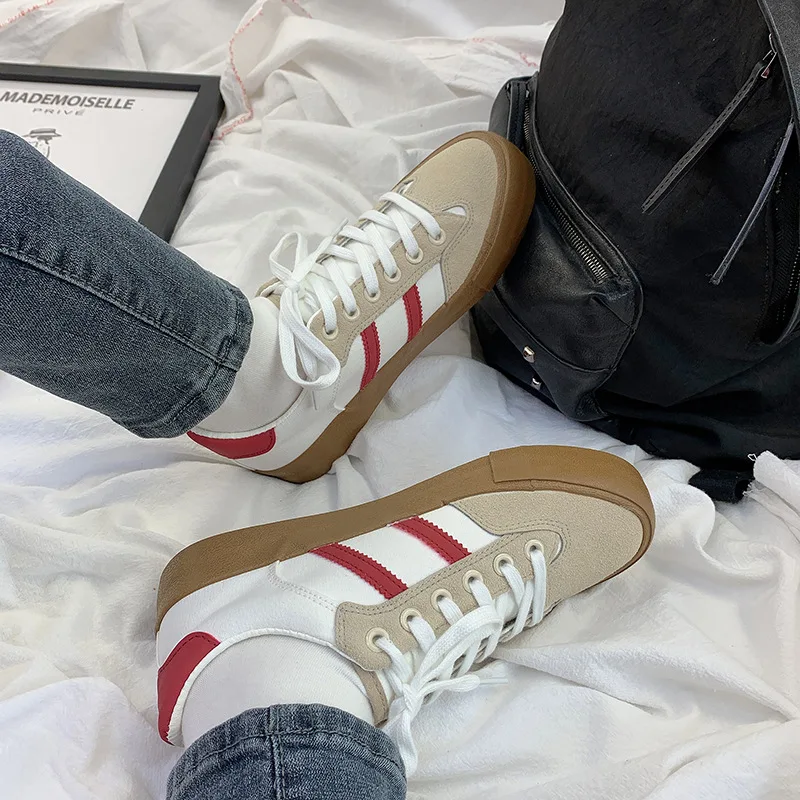 Spring Autumn Fashion Sneakers Women Shoes Canvas Lace-Up Breathable Zapatos De Mujer High Quality Flats Shoes for Women 2022