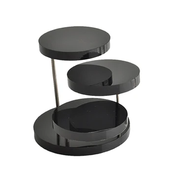 

New Jewelry Organizer Jewelry Display Stand Clear 3 Tray Acrylic Earring Bracelet Necklace Display Stand Shelf LL@17