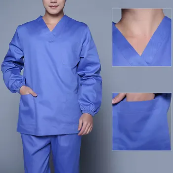 

Medical Surgical Clothes White Coats Nurse Uniforms Women Long Sleeve Hospital Doctor Clothing Lab Coats Beauty Health Workwear
