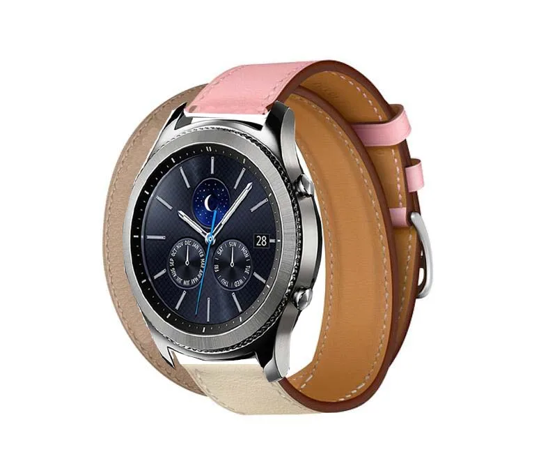 Ремешок для часов amazfit 1 2 s 3 GTR pace Huawei watch GT длинный кожаный браслет galaxy 46 мм s3 Ticwatch s2