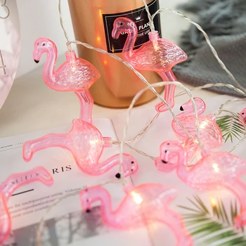 

LED Fairy Pink Animal Flamingo Battery USB String Lights 6m LED Decoration For Christmas Garland On The Window led lichterkette