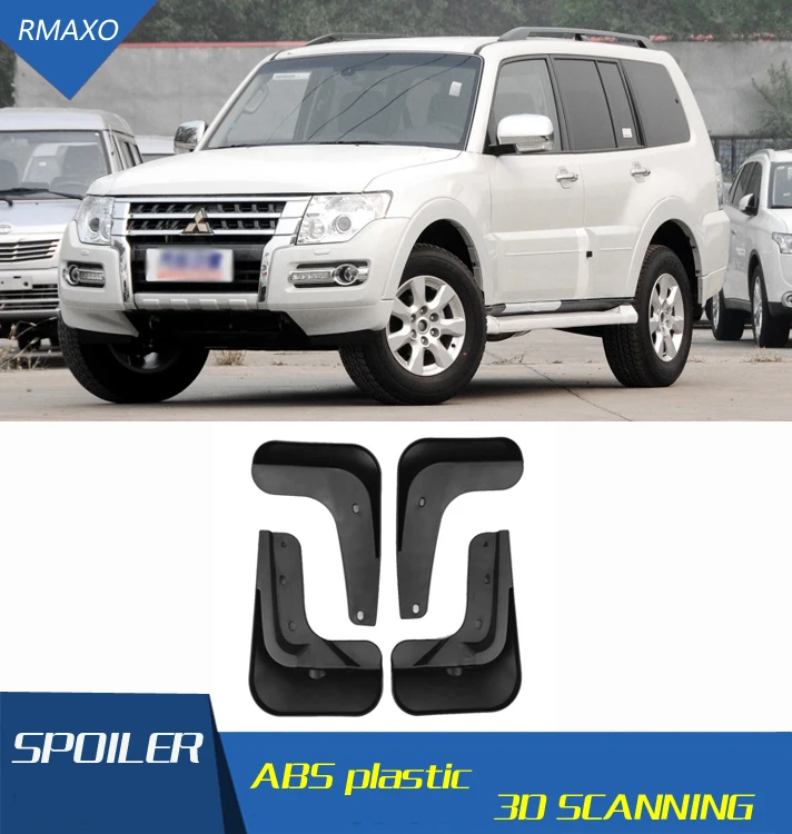 Для Mitsubishi Pajero 2007-2019 Брызговики брызговики передние с цветным и задним грязевым