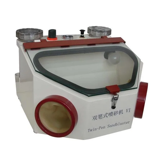 Стоматологический аппарат для пескоструйной обработки с двумя ручками