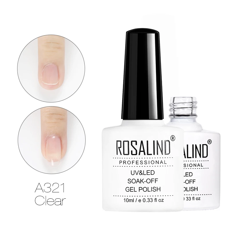 10ML A321 ROSALIND 15 мл строительный Гель-лак для ногтей прозрачный гель-лаки для ногтей для нейл-арта предназначен для замачивания полупостоянная Ультрафиолетовая лампа для маникюра - Цвет: 10ML A321
