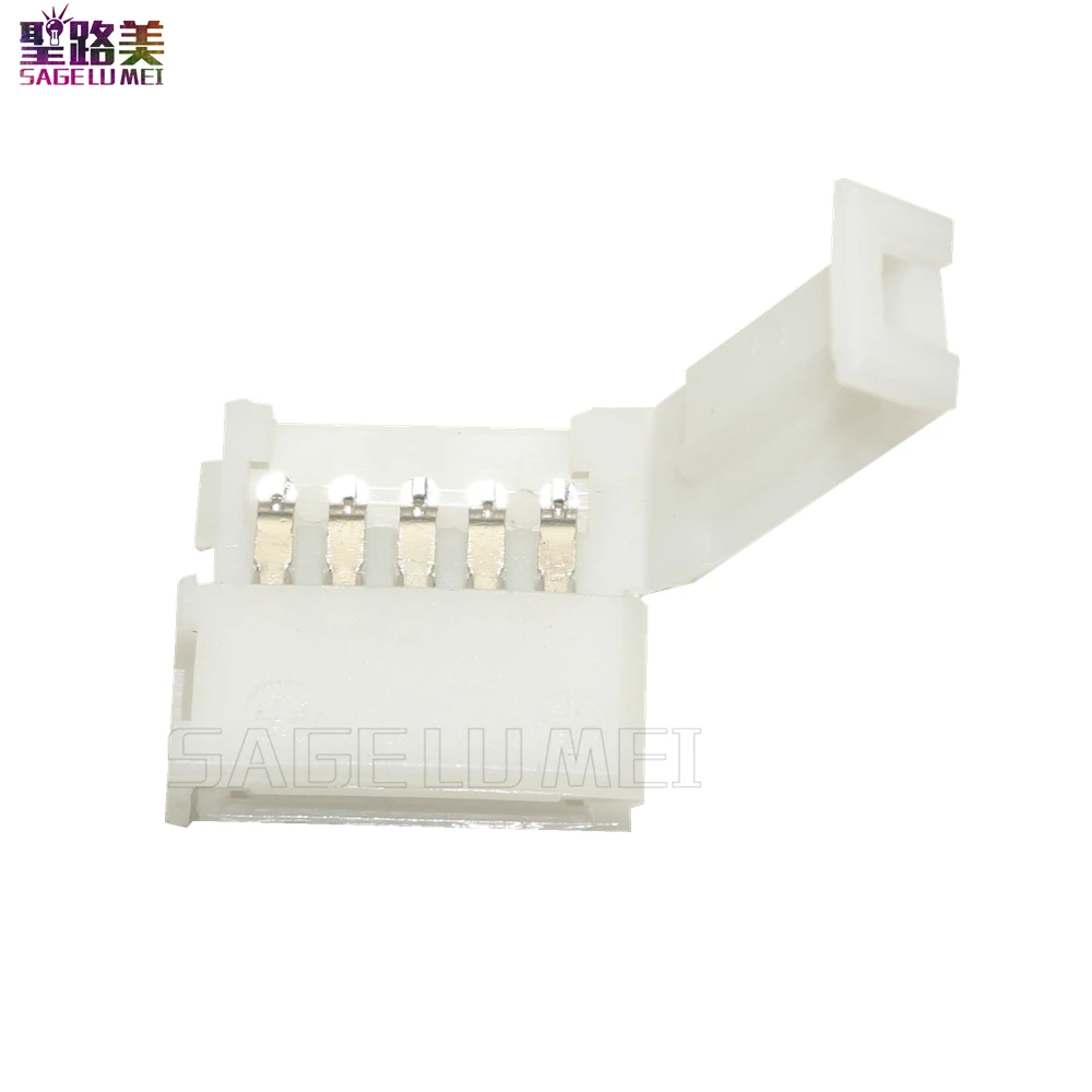 100 шт./лот 2 контактный 3 4 5 разъем адаптер для светодиодной ленты 5050 RGB без пайки