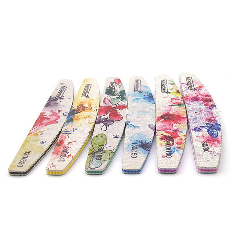 

50pcs/pcs DIY Buffer Sanding Files 80/100/150/180/240/320 Nail File Blocks UV Gel Polishing Nail Art Care Tools For Manicure