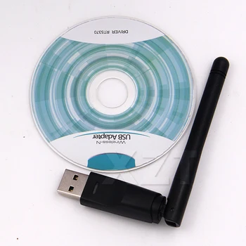 

150Mbps USB 2.0 WiFi Wireless Network Card Ralink RT5370 802.11 b/g/n LAN Adapter with rotatable Antenna for PC Laptop