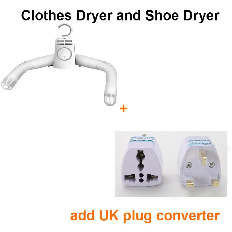 Shoes Dryer UK Xiaomi Mijia Smartfrog Портативная сушилка стабильная поддержка вешалки складная сушилка вешалка для одежды обувь нагреватель электрическая сушилка - Цвет: Shoes Dryer UK