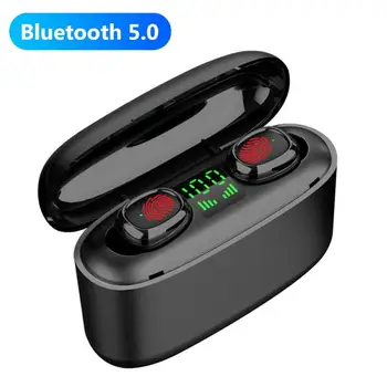

G5S TWS Bluetooth 5.0 Wireless Earphone Headphone Digital Display HD Stereo Wireless Headphones Sports In-ear Hedaset Earbuds